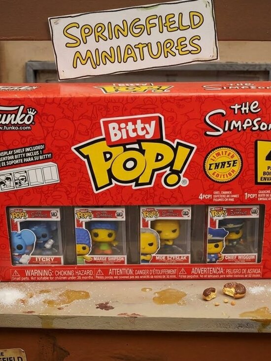 Funko Other - Funko Bitty Pop The Simpsons 4-Pack Series 2 - Itchy Marge Moe New In Box